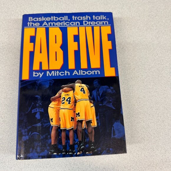 Fab Five Book by Mitch Albom Signed 1st Edition First Printing Hardcover 1993 - Picture 1 of 14